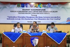Rakor Lalu Lintas di Malut Bahas Penegakan ODOL: Dirlantas Polda Tegaskan Pentingnya Sinergi
