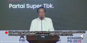 Di Tengah Sorak Sorai Kongres PSI, Mantan Presiden Jokowi Tegaskan Dukungan Penuh: “Saya Akan Berdiri Bersama Partai Solidaritas Indonesia!”