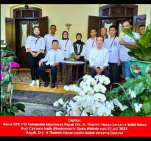 Ketua dan Wakil Ketua DPD PSI Musi Rawas Hadiri Penutupan Kongres PSI di Solo