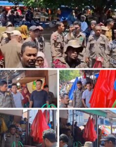 Penertiban Satpol-PP di Pasar Ternate Sasar Pedagang Kelapa Muda dan Pisang, Sempat Dihentikan karena Protes Salah Satu Pedagang
