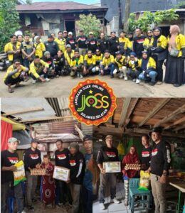 JOSS Gelar Aksi Kemanusiaan bersama Komunitas Ojol Maxim di Tiga Titik Kota Makassar