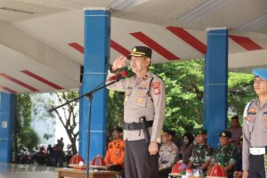 Siaga Hadapi Potensi Bencana, Polres Maros Gelar Apel Gabungan
