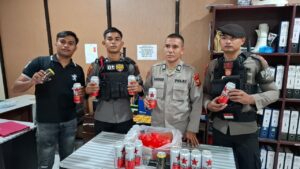 Razia Malam di Bukit Durian: Operasi Pekat Polda Malut Sita Puluhan Miras Tanpa Izin dan Perkuat Upaya Ciptakan Kamtibmas Kondusif