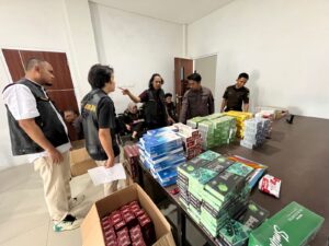 Sukses ! Penyidik Telah Selesai Ungkap Kasus  382.790 batang Rokok Ilegal Hasil Penindakan Di Tanjung Palas 