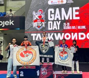 BANGGA! 16 Atlet Taekwondo Ternate Bawa Pulang 12 Medali di Kejuaraan Internasional Intra Students Tahun 2025