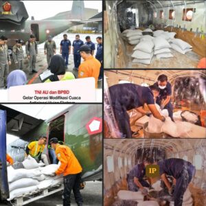 Antisipasi Hujan Ekstrem, TNI AU dan BPBD DKI Jakarta Gelar Operasi Modifikasi Cuaca