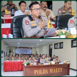 Wakapolda Malut Tekankan Integritas dan Profesionalisme Personel dalam Latpraops Keselamatan Kie Raha 2026