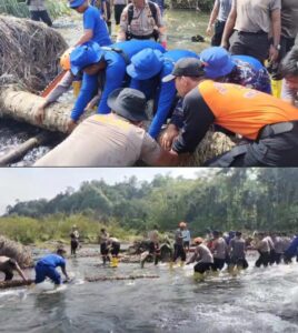 Polri Bangun Jembatan Sementara di Padang Pariaman, Pulihkan Akses Warga Terdampak Bencana