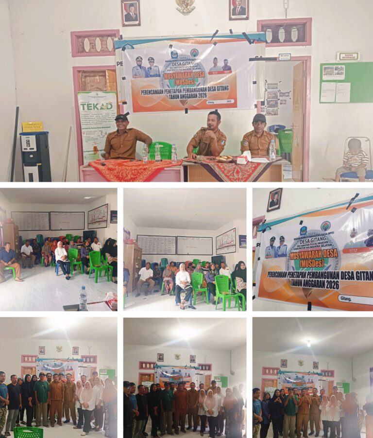 Pemdes Gitang Gelar Musdes, Fokus Pembangunan Berbasis Kebutuhan Masyarakat