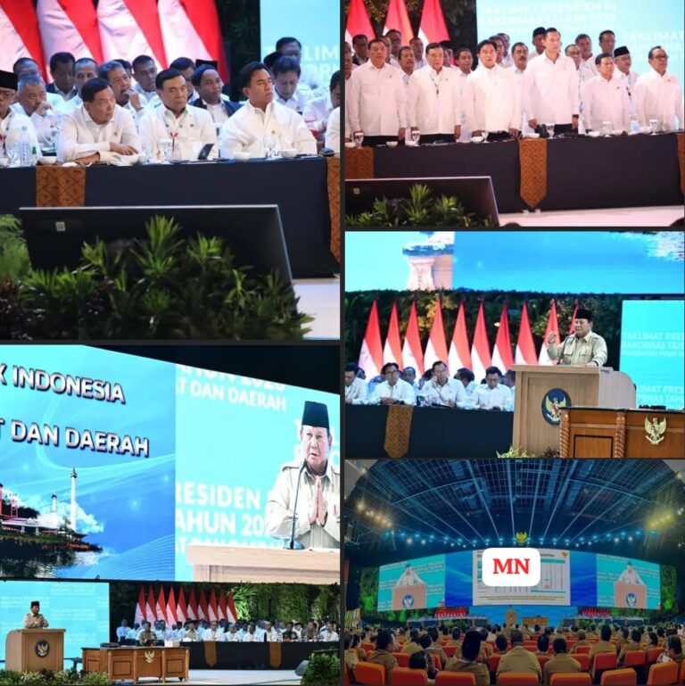 Rakornas Pemerintah 2026: Presiden Prabowo Tegaskan Peran Pertahanan Nasional Menuju Indonesia Emas 2045