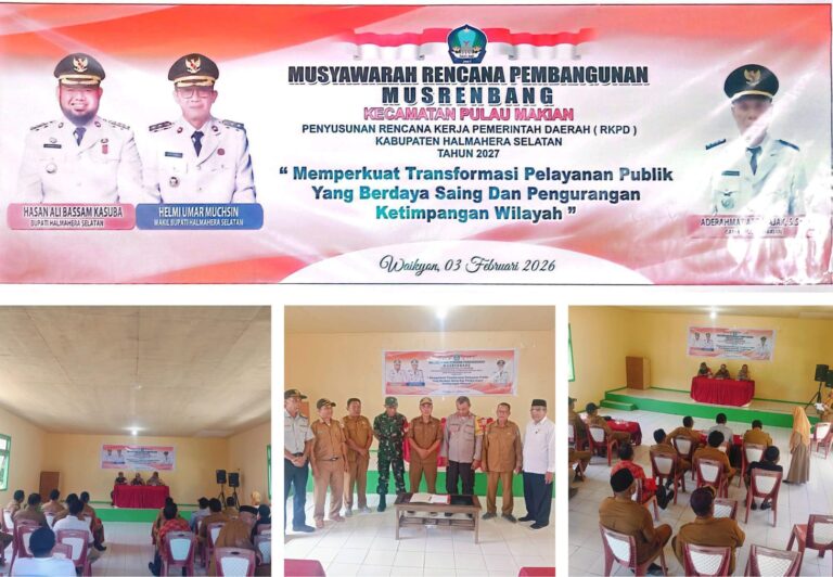 Musrenbang Kecamatan Pulau Makian Bahas Infrastruktur, SDM, dan Pelayanan Publik Berdaya Saing