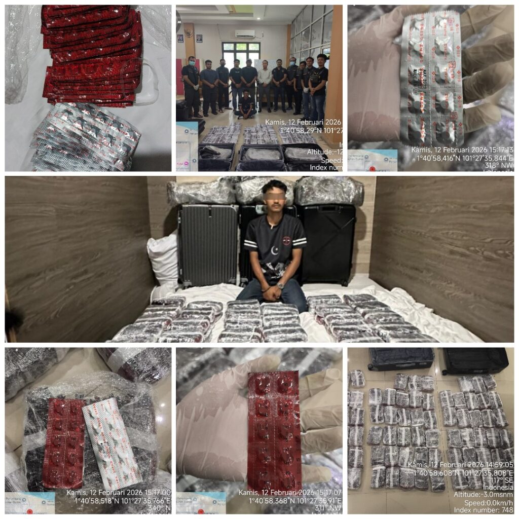 Apresiasi !! Tim Gabungan Bea Cukai Dan Polri Berhasil Lakukan Penindakan Terhadap Tersangka Narkotika Jenis Ekstasi Di Hotel The Best Dumai