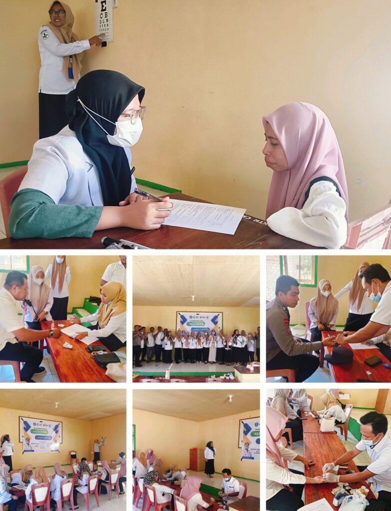 Sekcam Pulau Makian Bersama Staf dan Polsek Ikuti Cek Kesehatan Gratis dari Puskesmas