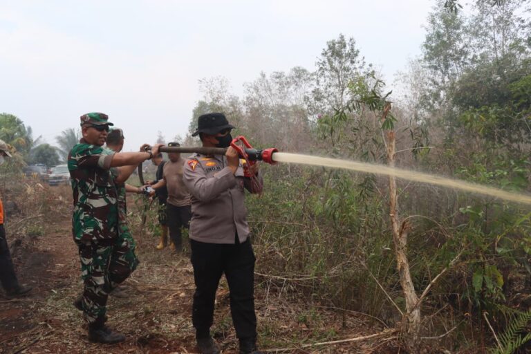 Turut Serta Dalam Penanganan Karhutla Di Kota Dumai , Danrem 031/Wira Bima Tinjau Langsung Pemadaman Karhutla di Dumai, Sinergitas TNI-Polri dan Pemda Diperkuat