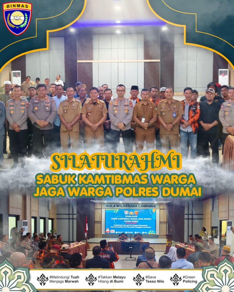 Sukses ! Polres Dumai Gelar  Sosilisasi Sabuk Kamtibmas 