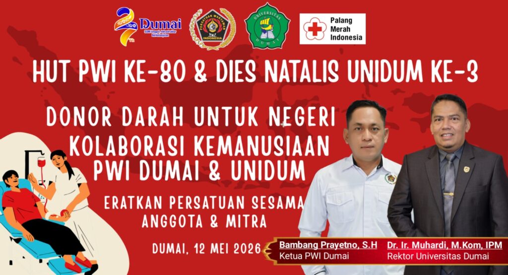 Upaya Bangkitkan Minat Menulis & Tingkatkan Pemahaman Mahasiswa Terhadap Jurnalis , PWI Kota Dumai Bersama Unidum Gelar Seminar dan Donor Darah